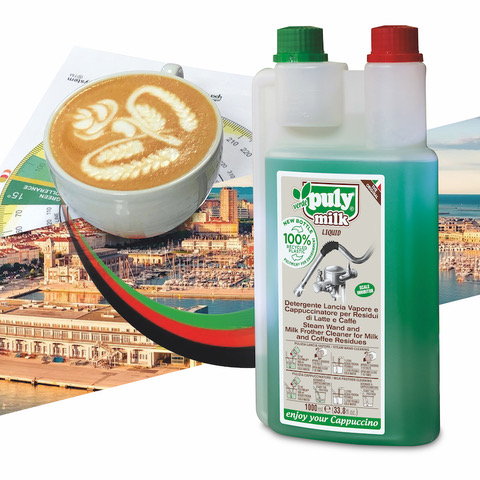 pulyCAFF a Triestespresso in pedana tra Latte Art, capo in B e moka